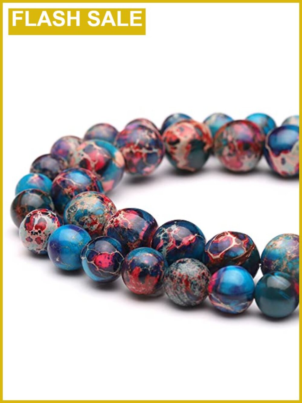 Natural Imperial Jasper Gemstone Beads for Jewelry Making 8mm Round